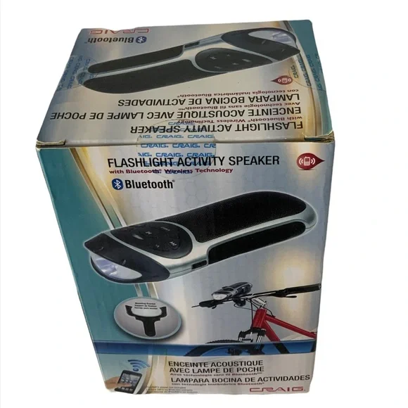 Craig Electronics Bike Flashlight Activity Speaker Bluetooth Wireless LED Light - Picture 3 of 10